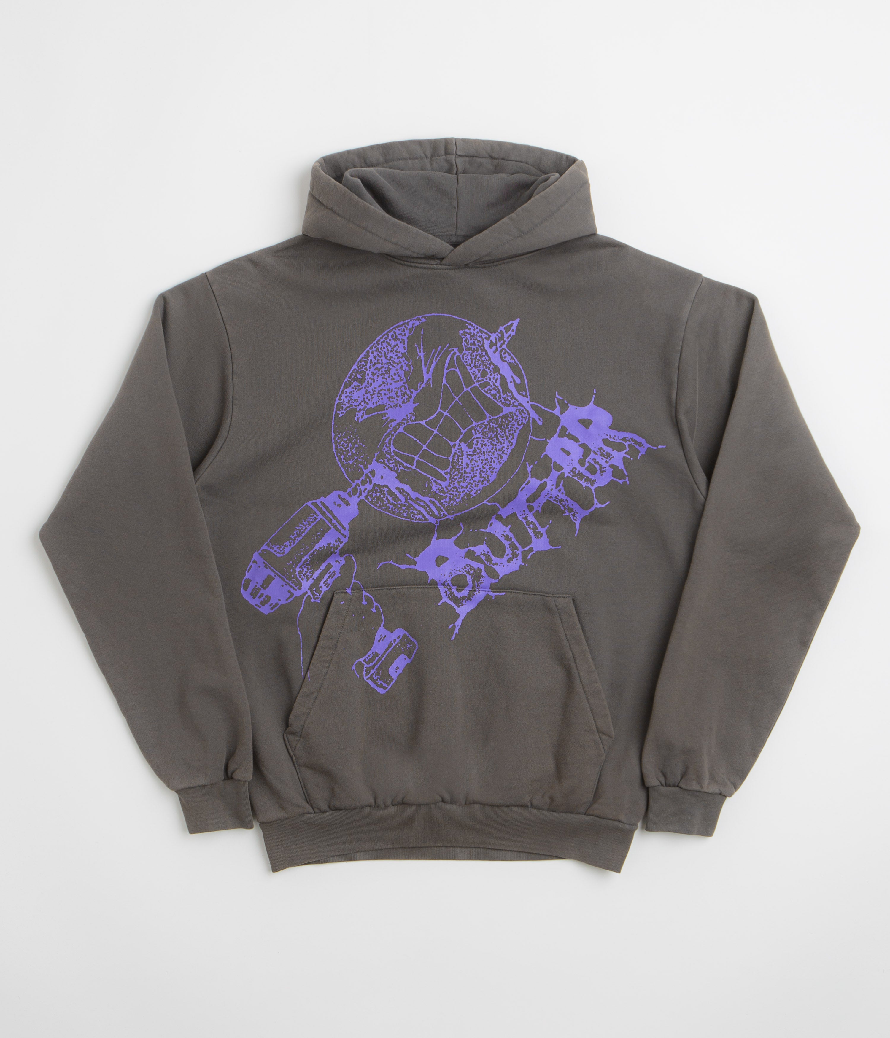 Butter Goods Drill Hoodie - Dark Grey