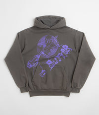 Butter Goods Drill Hoodie in Dark Grey