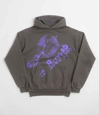 Butter Goods Drill Hoodie - Dark Grey