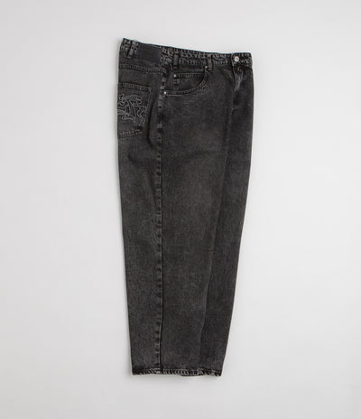 Butter Goods Drummer Baggy Jeans in Streaky Black