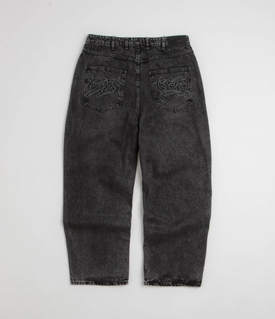 Butter Goods Drummer Baggy Jeans in Streaky Black
