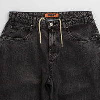 Butter Goods Drummer Baggy Jeans in Streaky Black thumbnail