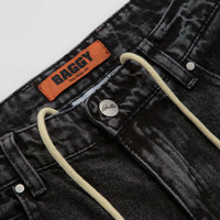 Butter Goods Drummer Baggy Jeans in Streaky Black thumbnail
