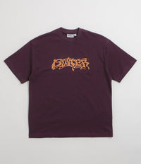 Butter Goods Drummer T-Shirt in Eggplant