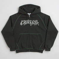 Butter Goods Drummer Zip-Thru Hoodie in Washed Black thumbnail