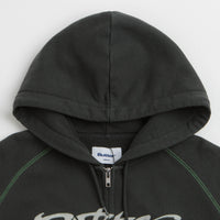 Butter Goods Drummer Zip-Thru Hoodie in Washed Black thumbnail