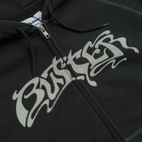 Butter Goods Drummer Zip-Thru Hoodie in Washed Black thumbnail