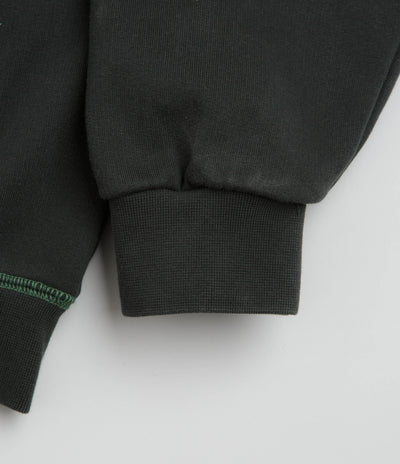 Butter Goods Drummer Zip-Thru Hoodie in Washed Black
