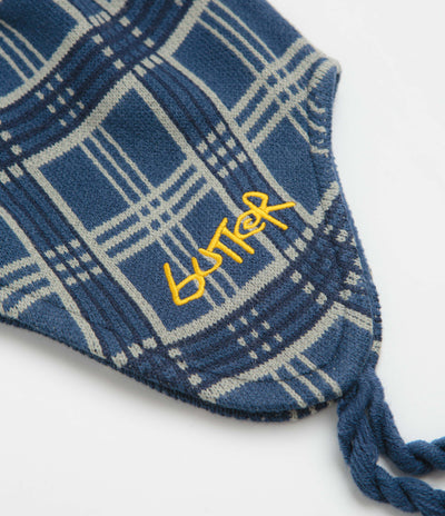Butter Goods Earflap Beanie - Blue Plaid