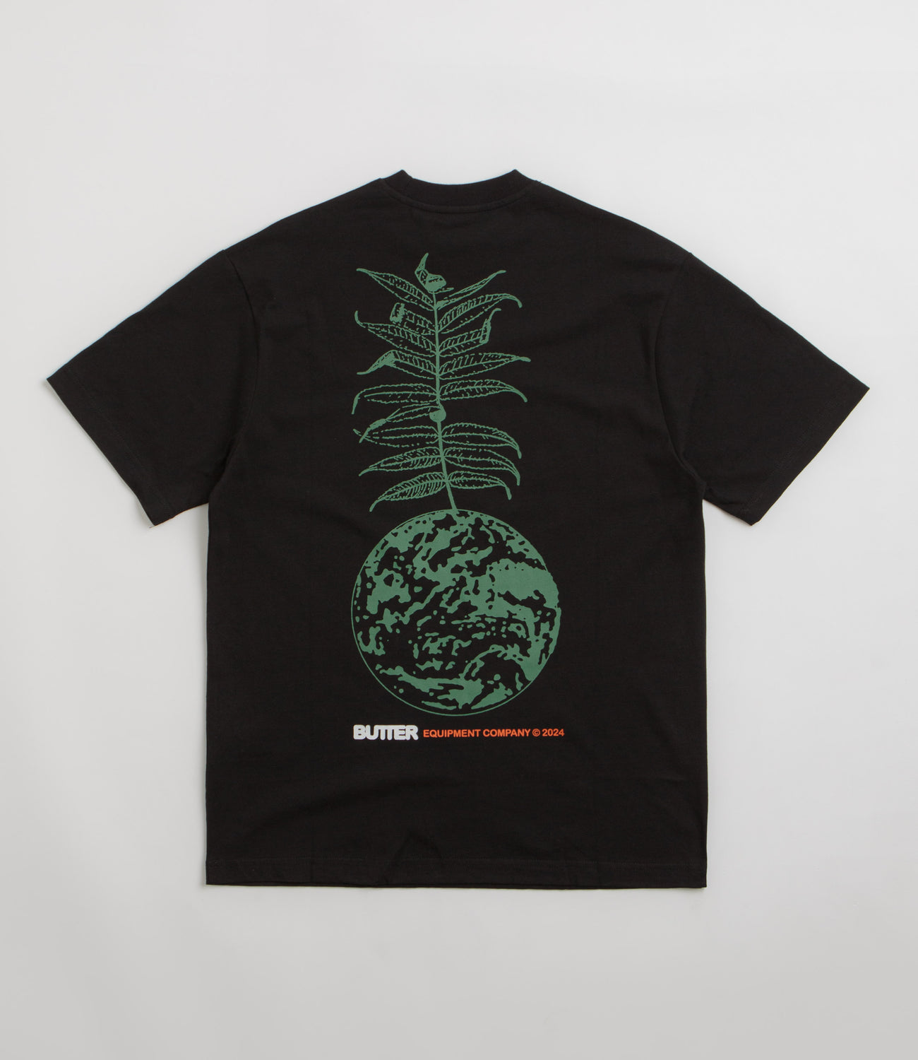 【BUTTER GOODS】 Dazed Tee / Black Butter Goods Earth T-Shirt - Black | Flatspot