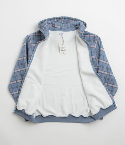 Butter Goods Edge Applique Zip-Thru Hoodie - Plaid