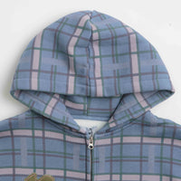 Butter Goods Edge Applique Zip-Thru Hoodie - Plaid thumbnail