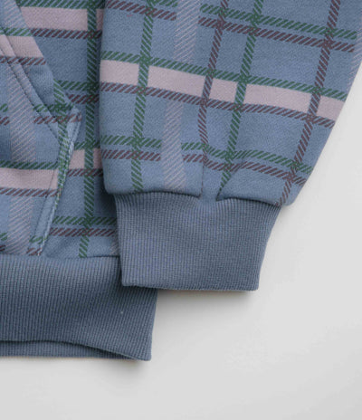 Butter Goods Edge Applique Zip-Thru Hoodie - Plaid