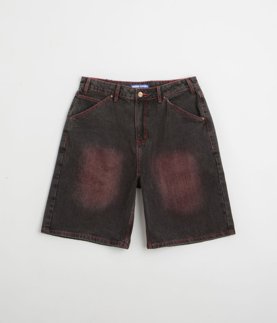 Butter Goods Encounter Denim Shorts in Tinted Washed Black