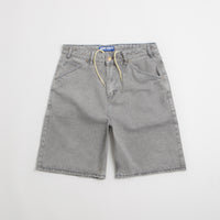 Butter Goods Encounter Denim Shorts in Washed Soft Grey thumbnail