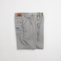 Butter Goods Encounter Denim Shorts in Washed Soft Grey thumbnail