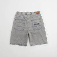 Butter Goods Encounter Denim Shorts in Washed Soft Grey thumbnail