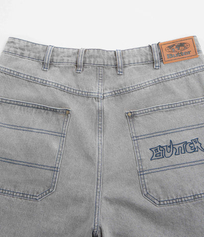 Butter Goods Encounter Denim Shorts - Washed Soft Grey