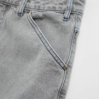 Butter Goods Encounter Denim Shorts - Washed Soft Grey thumbnail