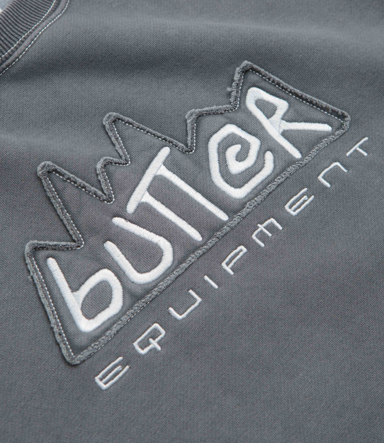 Butter Goods Equipment Applique Crewneck Sweatshirt - Washed