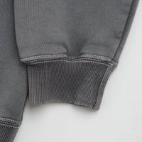 Butter Goods Equipment Applique Crewneck Sweatshirt in Washed Black thumbnail