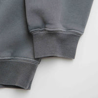 Butter Goods Equipment Applique Crewneck Sweatshirt in Washed Black thumbnail