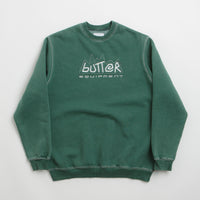 Butter Goods Equipment Applique Crewneck Sweatshirt - Washed Fern thumbnail