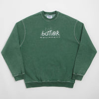 Butter Goods Equipment Applique Crewneck Sweatshirt - Washed Fern thumbnail