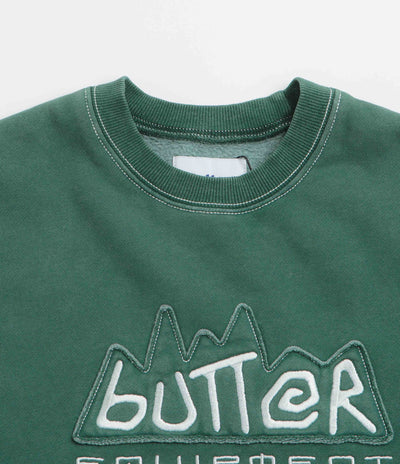 Butter Goods Equipment Applique Crewneck Sweatshirt - Washed Fern