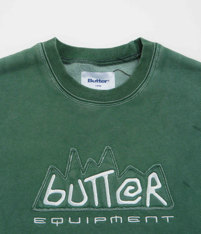 Butter Goods Equipment Applique Crewneck Sweatshirt - Washed Fern