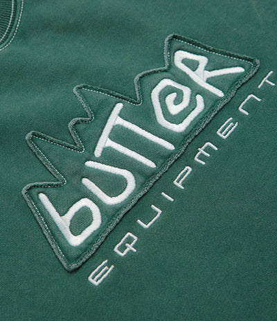 Butter Goods Equipment Applique Crewneck Sweatshirt - Washed Fern