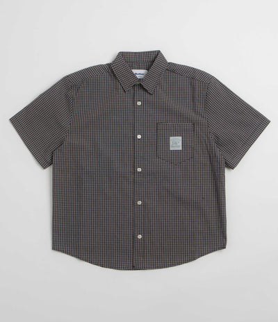 Butter Goods Equipment Short Sleeve Shirt in Black and Grey