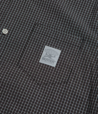 Butter Goods Equipment Short Sleeve Shirt in Black and Grey