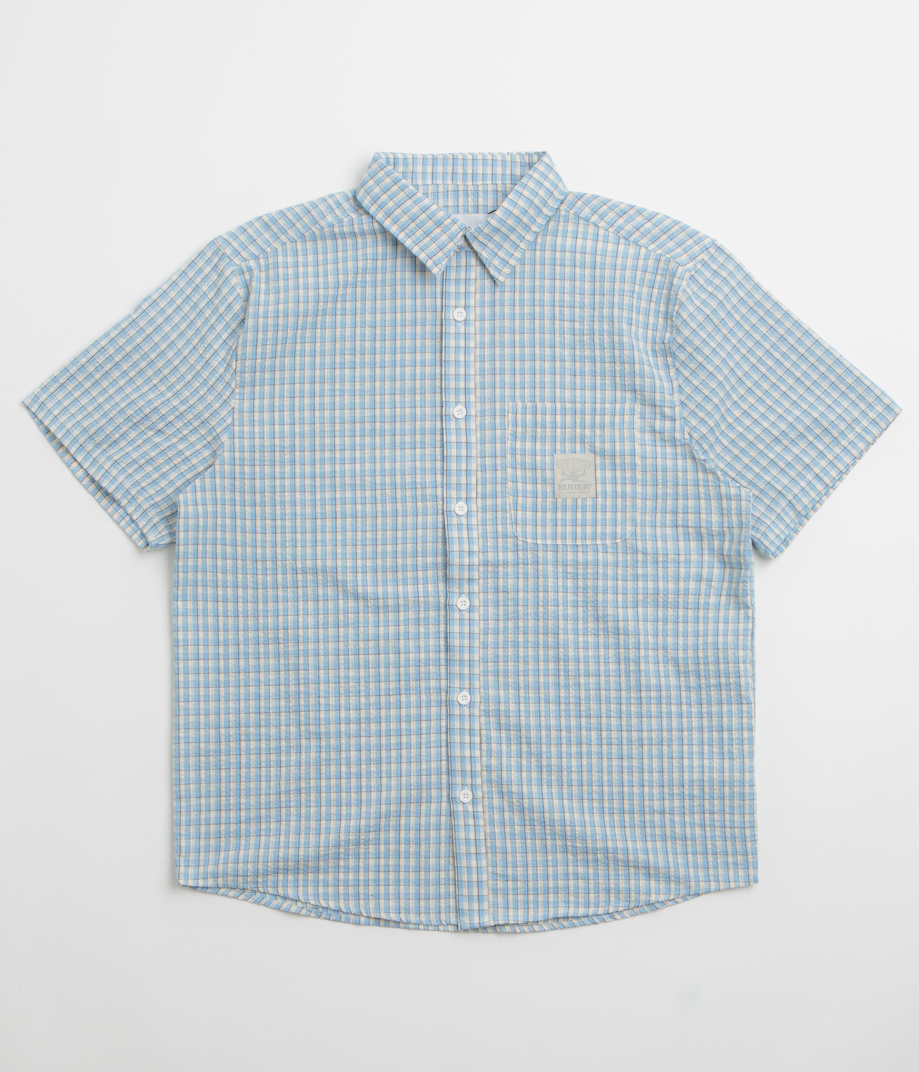 Butter Goods Equipment Short Sleeve Shirt in Blue