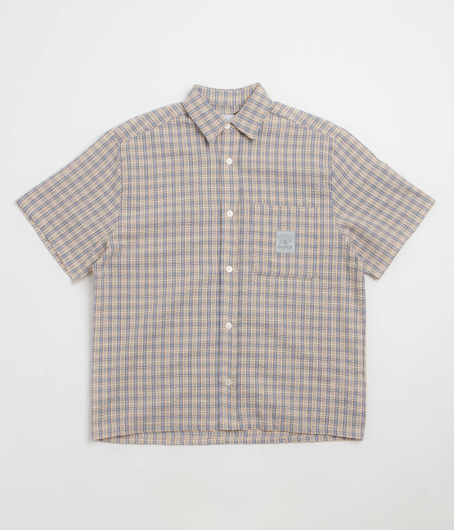 Butter Goods Equipment Short Sleeve Shirt - Blue / Yellow