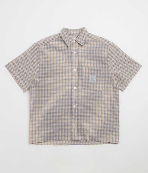 Butter Goods Equipment Short Sleeve Shirt - Blue / Yellow