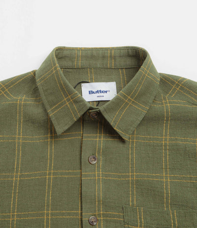 Butter Goods Equipment Short Sleeve Shirt - Green / Yellow