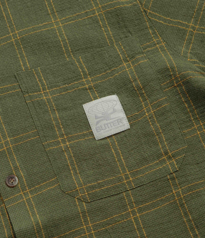 Butter Goods Equipment Short Sleeve Shirt - Green / Yellow