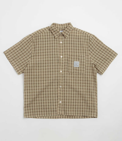 Butter Goods Equipment Short Sleeve Shirt - Moss / Yellow