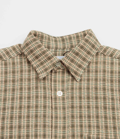 Butter Goods Equipment Short Sleeve Shirt - Moss / Yellow