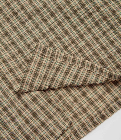 Butter Goods Equipment Short Sleeve Shirt - Moss / Yellow