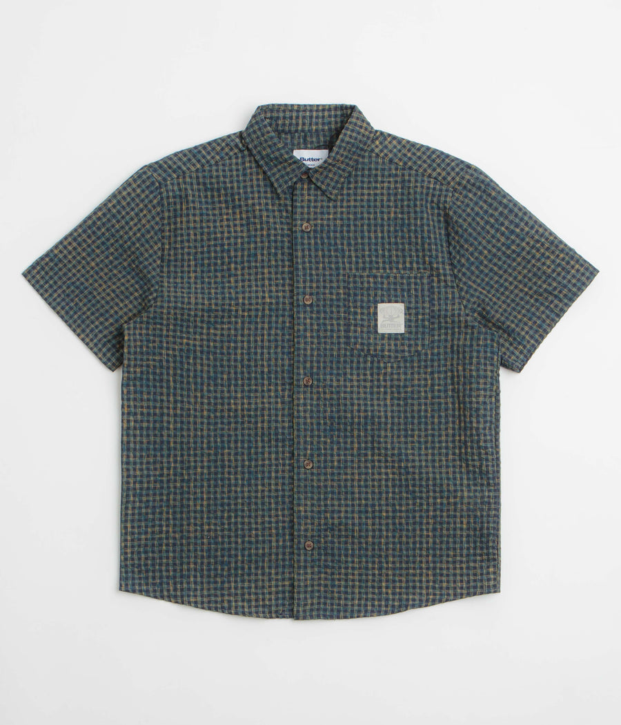 Butter Goods Equipment Short Sleeve Shirt in Navy