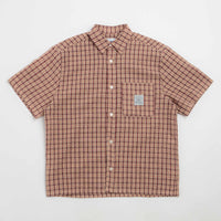 Butter Goods Equipment Short Sleeve Shirt - Red / Yellow thumbnail