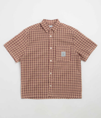Butter Goods Equipment Short Sleeve Shirt - Red / Yellow
