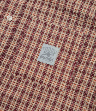 Butter Goods Equipment Short Sleeve Shirt - Red / Yellow
