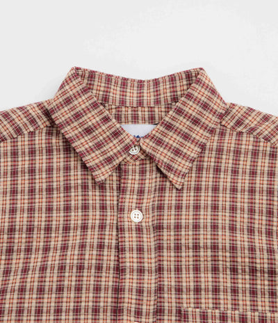 Butter Goods Equipment Short Sleeve Shirt - Red / Yellow