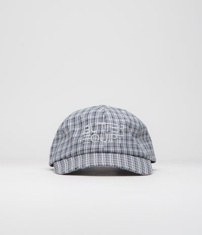 Butter Goods Equipt Plaid Cap in Stone and Black