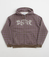 Butter Goods Eruption Zip-Thru Hoodie in Plaid