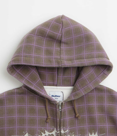Butter Goods Eruption Zip-Thru Hoodie - Plaid