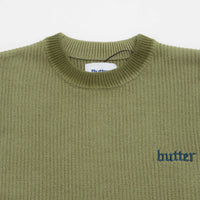 Butter Goods Fade Knit Crewneck Sweatshirt - Algae thumbnail